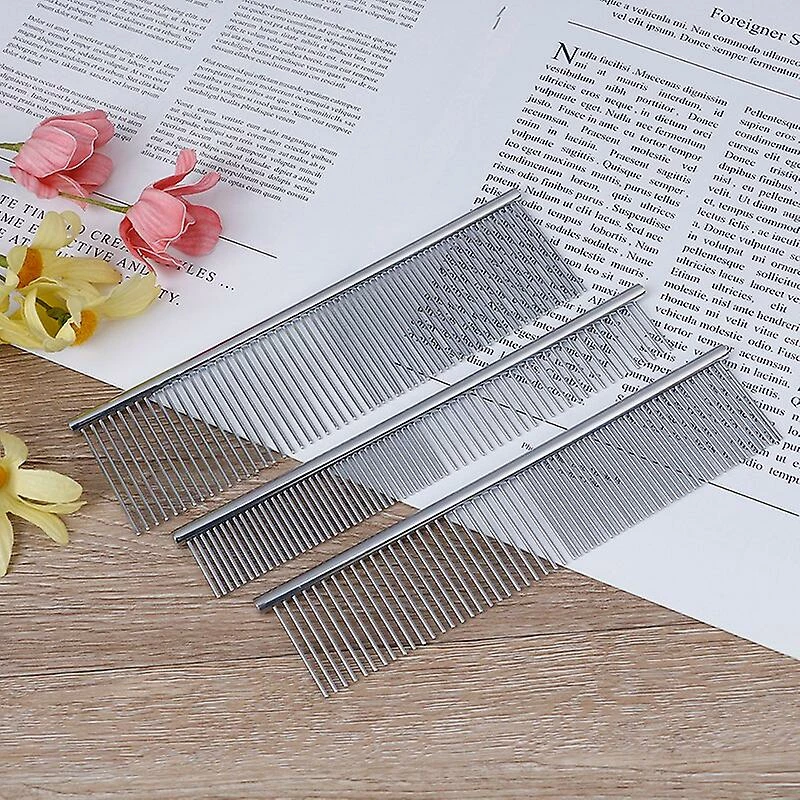 Unbranded Vente Chaude Acier Inoxydable Pet Hair Trimmer Combs Puppy Cat Cleaning Brush Pet Shedding Grooming Asymmetric Dog Long Hair Comb 2 Unbranded Vente Chaude Acier Inoxydable Pet Hair Trimmer Combs Puppy Cat Cleaning Brush Pet Shedding Grooming Asymmetric Dog Long Hair Comb – Image 2