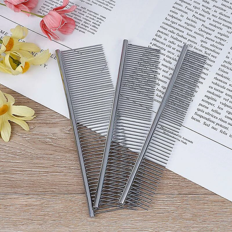 Unbranded Vente Chaude Acier Inoxydable Pet Hair Trimmer Combs Puppy Cat Cleaning Brush Pet Shedding Grooming Asymmetric Dog Long Hair Comb 3 Unbranded Vente Chaude Acier Inoxydable Pet Hair Trimmer Combs Puppy Cat Cleaning Brush Pet Shedding Grooming Asymmetric Dog Long Hair Comb – Image 3