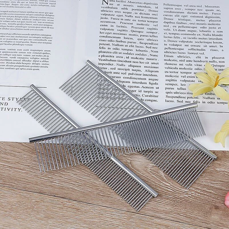 Unbranded Vente Chaude Acier Inoxydable Pet Hair Trimmer Combs Puppy Cat Cleaning Brush Pet Shedding Grooming Asymmetric Dog Long Hair Comb 4 Unbranded Vente Chaude Acier Inoxydable Pet Hair Trimmer Combs Puppy Cat Cleaning Brush Pet Shedding Grooming Asymmetric Dog Long Hair Comb – Image 4