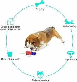 Redmiter Chien Mâcher Jouet Brosse à Dents Résistant Au Chien Morsure Dents Nettoyage Stick Outdoor Dog Toy Rubber Dog Mording Toy Dog Teether 17.3 * 7.2 * 3.6cm (bleu Et Rouge) Mieux -Pet Soin 501967769 max