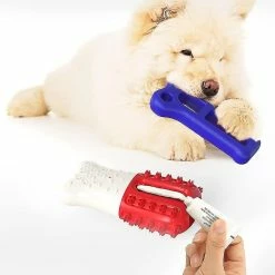 Redmiter Chien Mâcher Jouet Brosse à Dents Résistant Au Chien Morsure Dents Nettoyage Stick Outdoor Dog Toy Rubber Dog Mording Toy Dog Teether 17.3 * 7.2 * 3.6cm (bleu Et Rouge) Mieux -Pet Soin 501967819 max