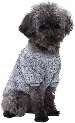 Aowear Wekity Pet Dog Vêtements Tricot Dog Sweater Doux Épaississement Chaud Chiot Chiens Chemise Hiver Puppy Pull Pour Chiens (gris, S) 9 Aowear Wekity Pet Dog Vêtements Tricot Dog Sweater Doux Épaississement Chaud Chiot Chiens Chemise Hiver Puppy Pull Pour Chiens (gris, S) -Pet Soin 504124232 max