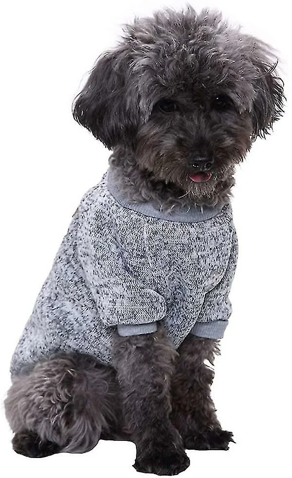 Aowear Wekity Pet Dog Vêtements Tricot Dog Sweater Doux Épaississement Chaud Chiot Chiens Chemise Hiver Puppy Pull Pour Chiens (gris, S) 5 Aowear Wekity Pet Dog Vêtements Tricot Dog Sweater Doux Épaississement Chaud Chiot Chiens Chemise Hiver Puppy Pull Pour Chiens (gris, S) – Image 5