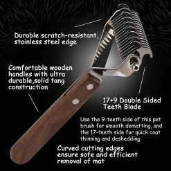 Crday Manteau King Undercoat Rake Dog Grooming Peigne, Brosses De Chien Pour La Perte Stripping Cadeau -Pet Soin 505454551 max