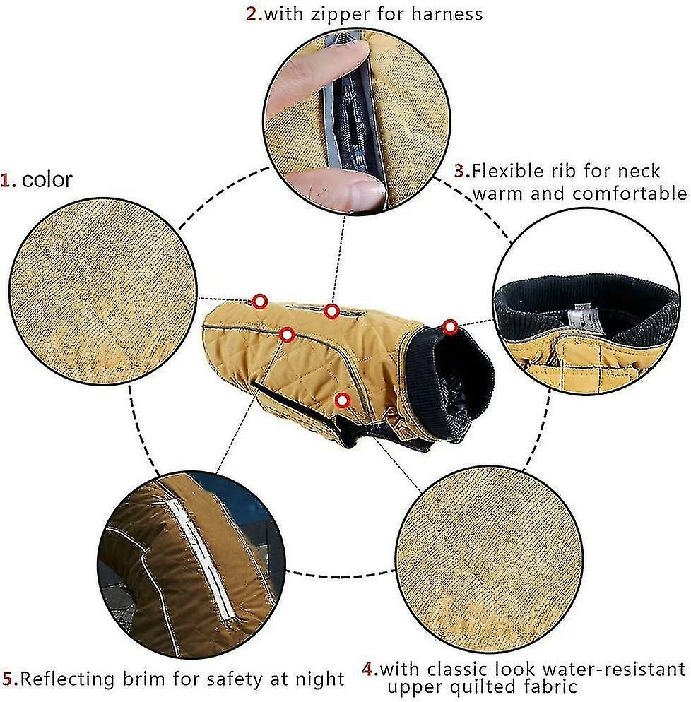 Unbranded Cold Winter Dog Pet Coat Jacket Vest Warm Outfit Clothes For Small Medium Large Gift 4 Unbranded Cold Winter Dog Pet Coat Jacket Vest Warm Outfit Clothes For Small Medium Large Gift – Image 4