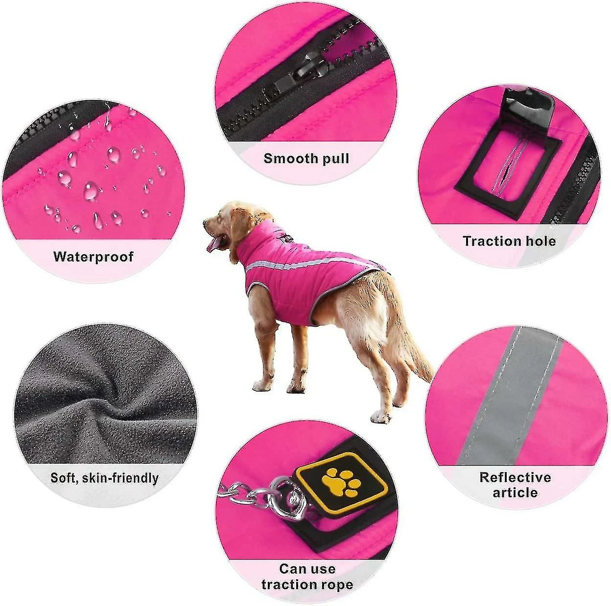 Unbranded Waterproof Dog Coat Winter Warm Jacket,windproof Pet Clothes Dog Jacket Outfit Gift 5 Unbranded Waterproof Dog Coat Winter Warm Jacket,windproof Pet Clothes Dog Jacket Outfit Gift – Image 5