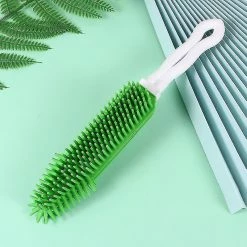 Unbranded 2pcs Hollow-out Pet Silicone Comb Pet Cleaning Peign Dog Hair Removal Peign Brosse à Poils D’animaux De Compagnie (vert Et Rose) -Pet Soin 506032637 max