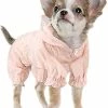 Unbranded Imperméable Pour Chien Avec Capuche, Pet Dog Imperméable Manteau Réglable Léger Extérieur