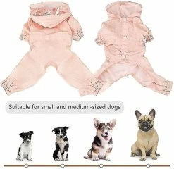 Unbranded Imperméable Pour Chien Avec Capuche, Pet Dog Imperméable Manteau Réglable Léger Extérieur -Pet Soin 507649508 max