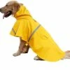 Unbranded Imperméable Réglable Pet Dog Hooded Imperméable Reflective Dog Rain Coat Jacket Dog Rain Clo