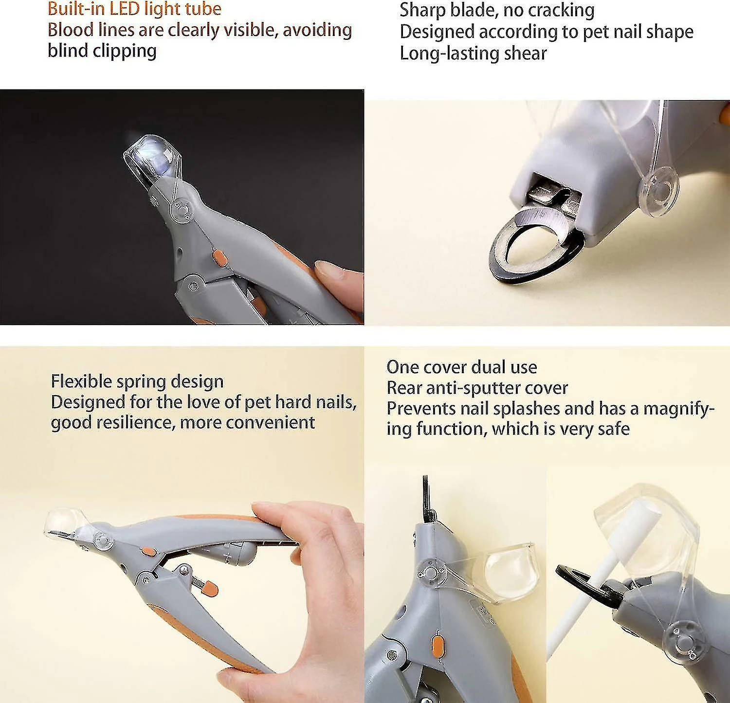 Unbranded Led Light Anti-blood Position Manucure Fournit Cat Dog Nail Clippers 3 Unbranded Led Light Anti-blood Position Manucure Fournit Cat Dog Nail Clippers – Image 3