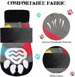 Unbranded Dog Sockscat Chaussettes, 8 Pièces Puppy Paw Protector Chaussettes Antidérapant Mignon -Pet Soin 507665286 max