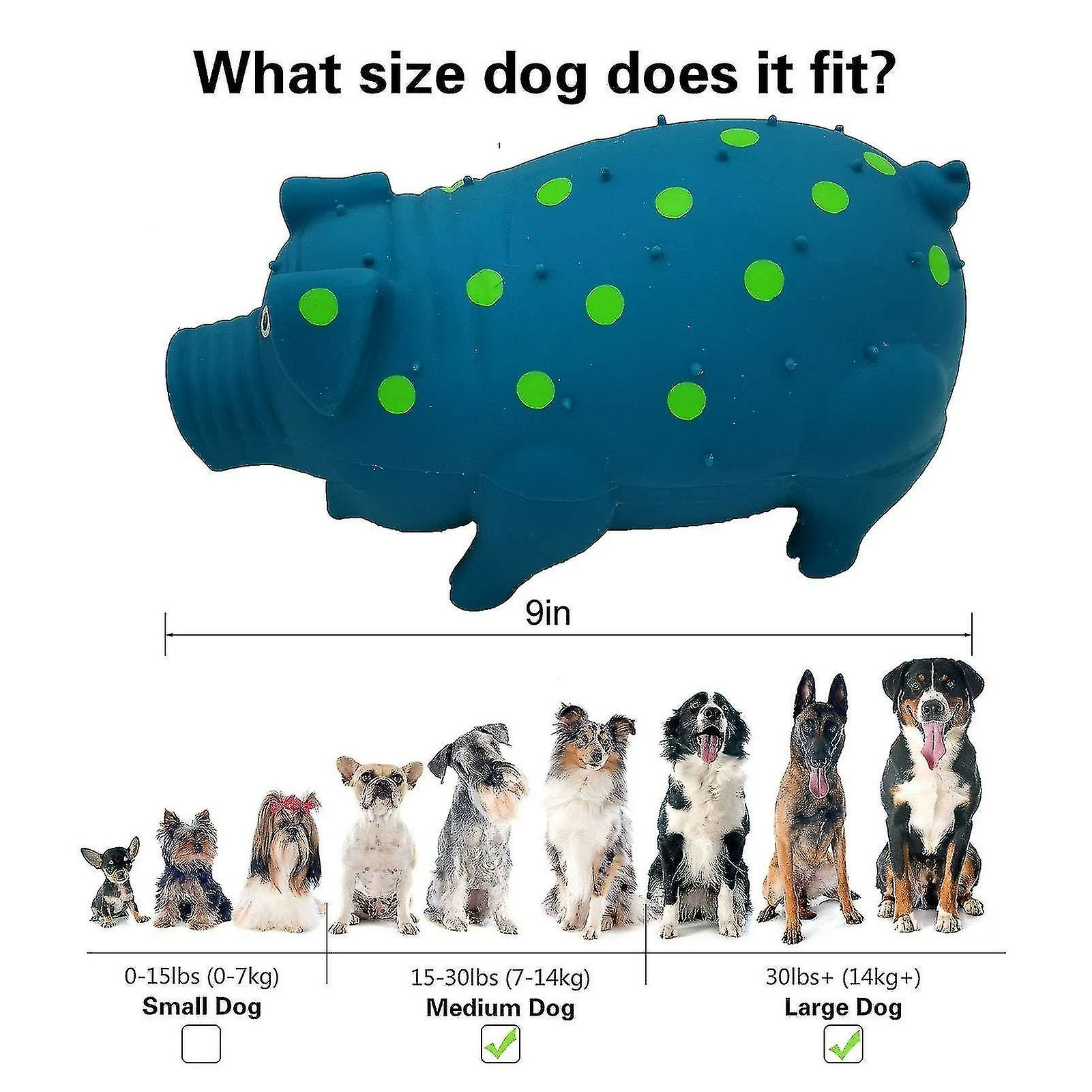 Unbranded Latex Polka Dot Globlet Pig Dog Toy, Couleurs Assorties 4 Unbranded Latex Polka Dot Globlet Pig Dog Toy, Couleurs Assorties – Image 4