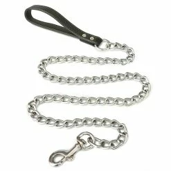 Unbranded 120cm Chaîne Métal Chien Harnais Laisse Laisse Animaux Pour Petit Moyen Grand Chien Leads Drag Pet Training Running Dog Leashes Cordes -Pet Soin 508097392 max