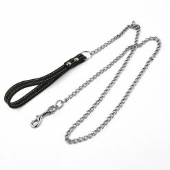 Unbranded 120cm Chaîne Métal Chien Harnais Laisse Laisse Animaux Pour Petit Moyen Grand Chien Leads Drag Pet Training Running Dog Leashes Cordes -Pet Soin 508098364 max