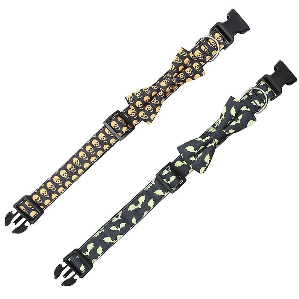 Knpht Halloween Dog Collar Strap Removable Cute Bow Tie Réglable Pet Collar 5 Knpht Halloween Dog Collar Strap Removable Cute Bow Tie Réglable Pet Collar – Image 5