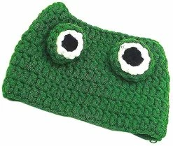 Aowear Chien Chat Pet Hat Tricoté à La Main Chapeau De Laine Pour Chiot Teddy Cartoon Frog Dog Cat -Pet Soin 510021750 max