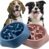 Aowear Dog Bowl Slow Feeder Dog Bowls Petit Chien Slow Feeding Dogs Bowl Slow Eating Dog Slow