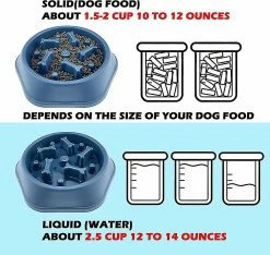 Aowear Dog Bowl Slow Feeder Dog Bowls Petit Chien Slow Feeding Dogs Bowl Slow Eating Dog Slow -Pet Soin 510026232 max