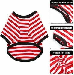Sxbd 4 Pièces Chemise De Chien Petit Chien Rayé T Shirt Pet Apparel Puppy Sweatshirt Dog Vêtements Pour Chiens De Petite à Moyenne Taille 9 Sxbd 4 Pièces Chemise De Chien Petit Chien Rayé T Shirt Pet Apparel Puppy Sweatshirt Dog Vêtements Pour Chiens De Petite à Moyenne Taille -Pet Soin 511445262 max
