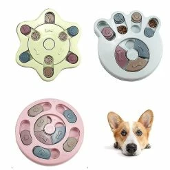 Shiyi Chien Interactif Puzzle Feeder Stimulant Iq Brain Jeux Puppy Toy Pour L’ennui Slow Feeding Dog Treat Taille Du Distributeur, Couleurhexagongreenyiyi