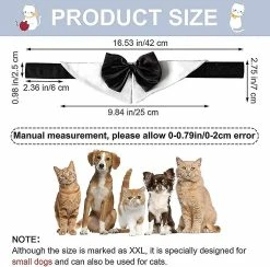 Unbranded Tux Dog Bowtie, 1 Pack Heilwiy Gift Blanc Doux Coton Chien Cravate Formelle -Pet Soin 515703494 max