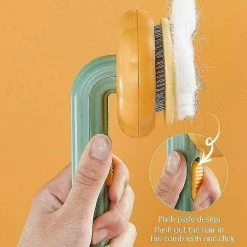 Unbranded Pet Dog Cat Shedding Grooming Brush Self Cleaning Slicker Peign -Pet Soin 519583995 max
