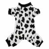 Unbranded Cow Spot Pattern Polyester Dog Clothes Automne Vêtements D’hiver Pet Coat Dog Clothes Small Pet Dog Coat Taille S