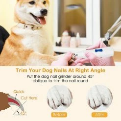 Redmiter Electric Dog Pet Nail Grinder Cat Nail Claw Paw Toe Clipper Trimmer Kit De Toilettage -Pet Soin 524159016 max