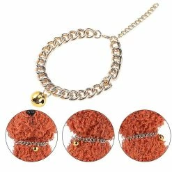 Aswei Pas De Discration Dog Gold Chain Premium Pet Chain Cat Collar Avec Cloche En Aluminium 7 Aswei Pas De Discration Dog Gold Chain Premium Pet Chain Cat Collar Avec Cloche En Aluminium -Pet Soin 526144566 max