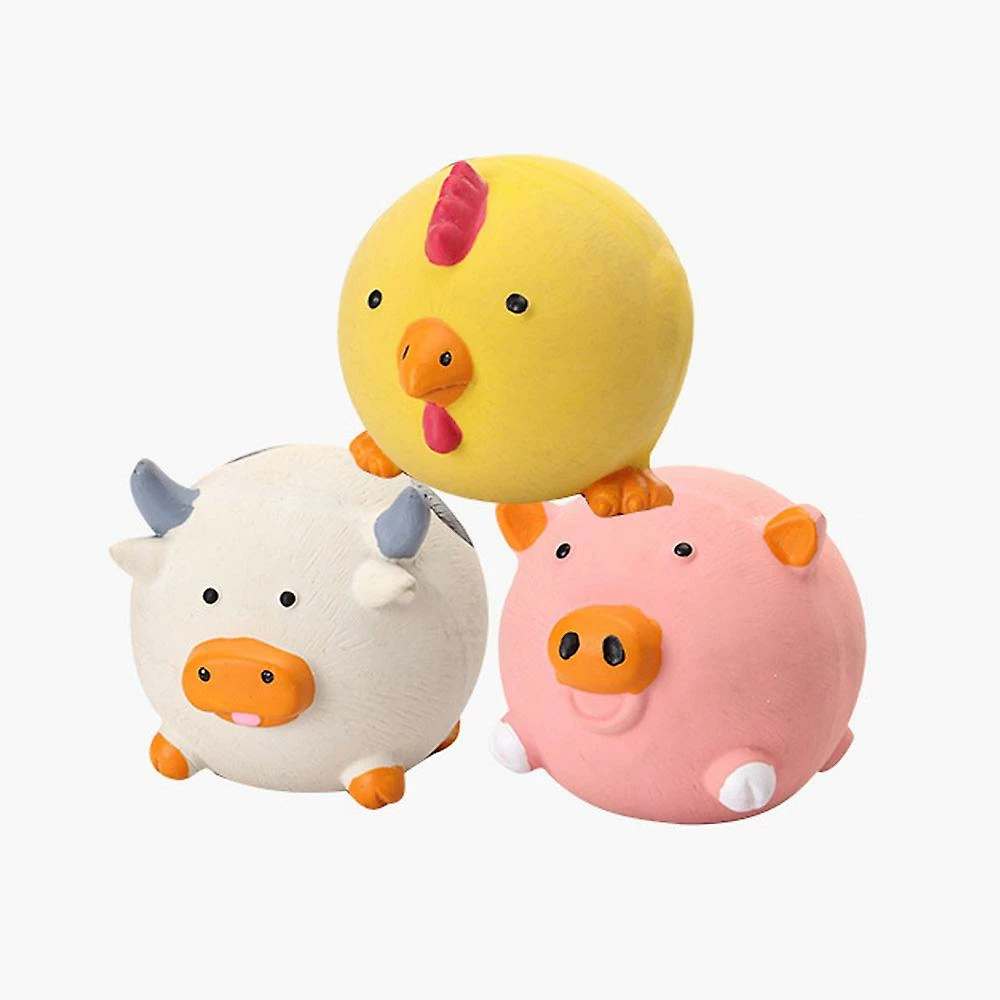 Unbranded 3pcs Safe Latex Dog Squeaky Toys, Chew Molar Dog Toys, 2.8-inch Diamètre, Pour Chiot Petit 1 Unbranded 3pcs Safe Latex Dog Squeaky Toys, Chew Molar Dog Toys, 2.8-inch Diamètre, Pour Chiot Petit