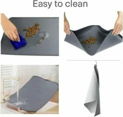 Unbranded Silicon Floor Cat Dog Pet Feeding Bowl Mat Antidérapant Imperméable Essuyable Facile à Nettoyer (noir) 7 Unbranded Silicon Floor Cat Dog Pet Feeding Bowl Mat Antidérapant Imperméable Essuyable Facile à Nettoyer (noir) -Pet Soin 530102549 max