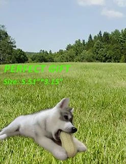 Unbranded Dog Squeaky Toy Dog Chew Toy Durable Rubber Chew Toy Avec Squeaker Peanut Shape Design Dog -Pet Soin 531692294 max