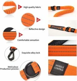 Unbranded Dog Leash Durable Nylon Material Dog Leash Reflective Elastic Shock Absorber Bon Pour Trai -Pet Soin 531695713 max