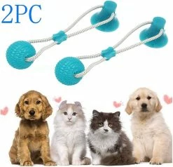 Unbranded Multifonction Pet Molar Toy Multifunction Toy Pour Puppy Dog Chew Rope Ball Toy
