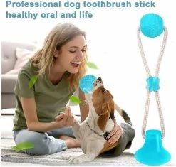 Unbranded Multifonction Pet Molar Toy Multifunction Toy Pour Puppy Dog Chew Rope Ball Toy -Pet Soin 531701975 max