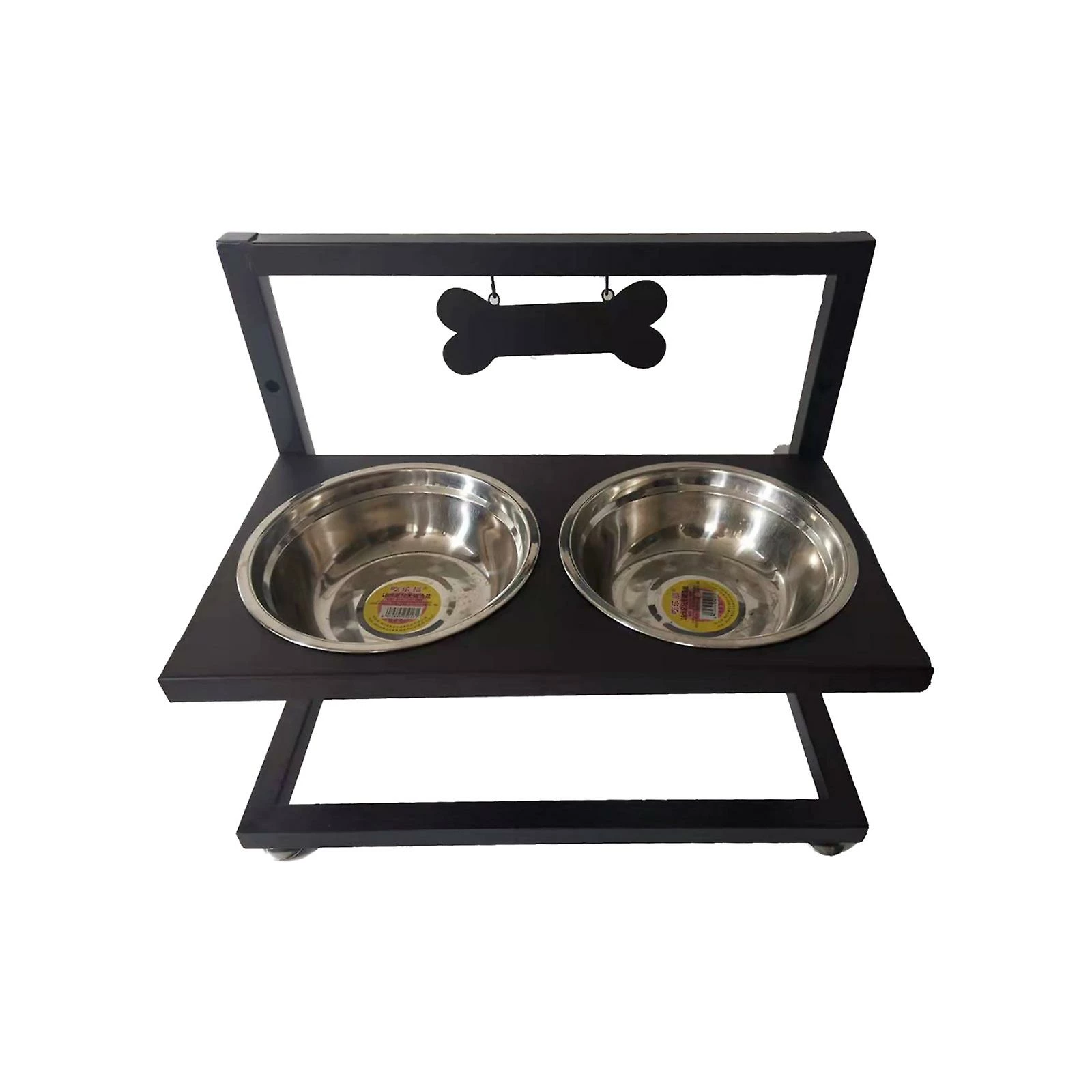 Favrison Iron Pet Dog Bowl And Basin Frame Detachable Overhead Neck Guard Iron Frame Pet Tableware 1 Favrison Iron Pet Dog Bowl And Basin Frame Detachable Overhead Neck Guard Iron Frame Pet Tableware