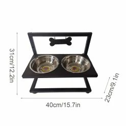 Favrison Iron Pet Dog Bowl And Basin Frame Detachable Overhead Neck Guard Iron Frame Pet Tableware 5 Favrison Iron Pet Dog Bowl And Basin Frame Detachable Overhead Neck Guard Iron Frame Pet Tableware -Pet Soin 532032139 max