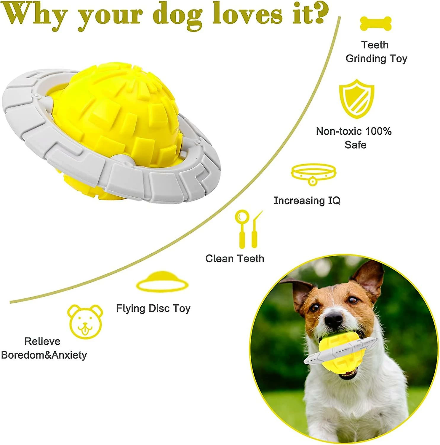 Unbranded Indestructible Dog Chew Toy, Squeaky Dog Toy Sound Ball, Interactive Dog Toy Suitable 2 Unbranded Indestructible Dog Chew Toy, Squeaky Dog Toy Sound Ball, Interactive Dog Toy Suitable – Image 2