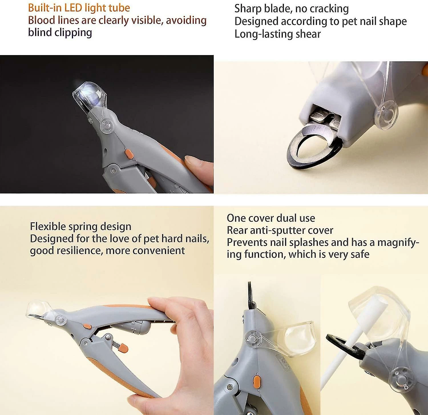 Unbranded Led Light Anti-blood Position Manucure Supplies Cat Dog Nail Clippers Pet Claw Ciseaux Animal Grooming Cleaning Tools 3 Unbranded Led Light Anti-blood Position Manucure Supplies Cat Dog Nail Clippers Pet Claw Ciseaux Animal Grooming Cleaning Tools – Image 3