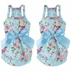 Pet Soin 15 Unbranded Chien Bowknot Robe Florale Pet Princess Dress Dog Sundress Dog Princess Dress Puppy Summer Dress
