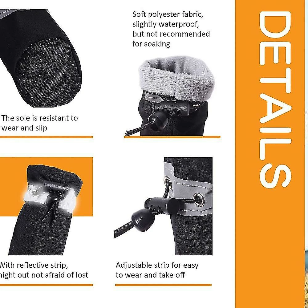 Unbranded Chaussures Pour Chien Pour Protecteur De Patte De Trottoir Chaud, Semelle Antidérapante été Cat Dog Boots Avec Sangles Réfléchissantes 4pcs 3 Unbranded Chaussures Pour Chien Pour Protecteur De Patte De Trottoir Chaud, Semelle Antidérapante été Cat Dog Boots Avec Sangles Réfléchissantes 4pcs – Image 3