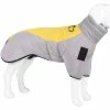 Chanker Plus Taille Pet Dog Jacket Hiver Chaud Color Block Réfléchissant Manteau Décontracté Vêtements Extérieur
