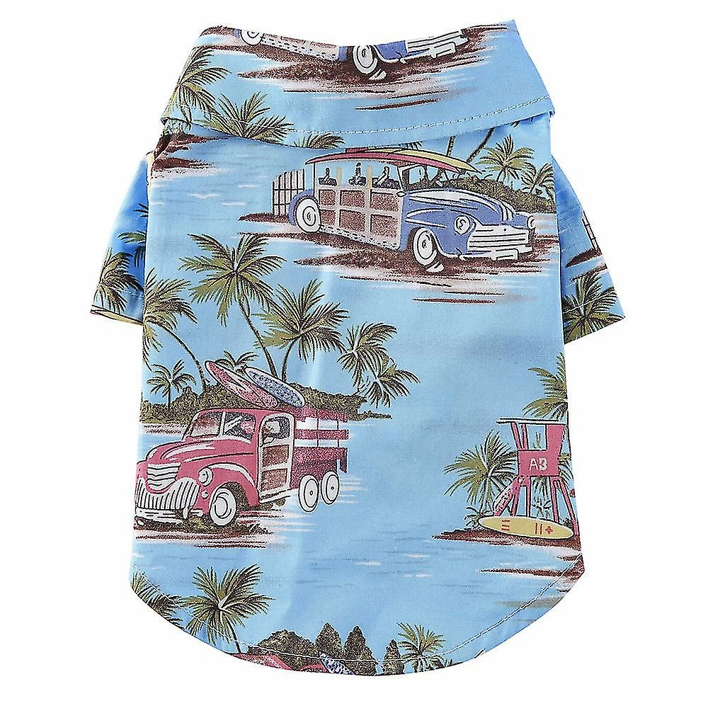 Magene Pet Summer T-shirt Hawaiian Style Dog Shirt 1 Magene Pet Summer T-shirt Hawaiian Style Dog Shirt