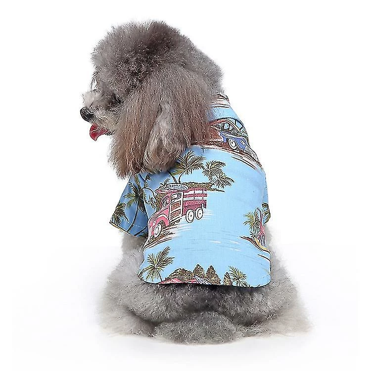Magene Pet Summer T-shirt Hawaiian Style Dog Shirt 4 Magene Pet Summer T-shirt Hawaiian Style Dog Shirt – Image 4