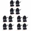Unbranded 12 Pcs Anti-dérapant Pet Shoe Rain Boots Dog Foot Cover Épais Peluche Dog Boots Paw Protector Sole Pet Shoes (noir Taille 6