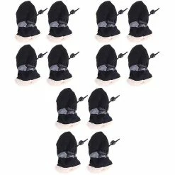 Unbranded 12 Pcs Anti-dérapant Pet Shoe Rain Boots Dog Foot Cover Épais Peluche Dog Boots Paw Protector Sole Pet Shoes (noir Taille 6 -Pet Soin 538027404 max