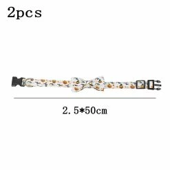 Lyjh 2 Pcs Halloween Dog Et Cat Collar Avec Arc Réglable Comcompatible Avectable Halloween Dog -Pet Soin 540702232 max