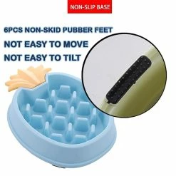 Keepsmile Slow Feeder Dog Bowl Anti Gulping Alimentation Saine Ballonnement Interactif Stop Fun Alternative Antidérapant Chien Slow Food Feeding Pet Bowl -Pet Soin 542332604 max