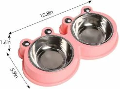 Unbranded Dog Cat Double Bowls Premium En Acier Inoxydable Pet Bowls 6 Unbranded Dog Cat Double Bowls Premium En Acier Inoxydable Pet Bowls -Pet Soin 544807683 max